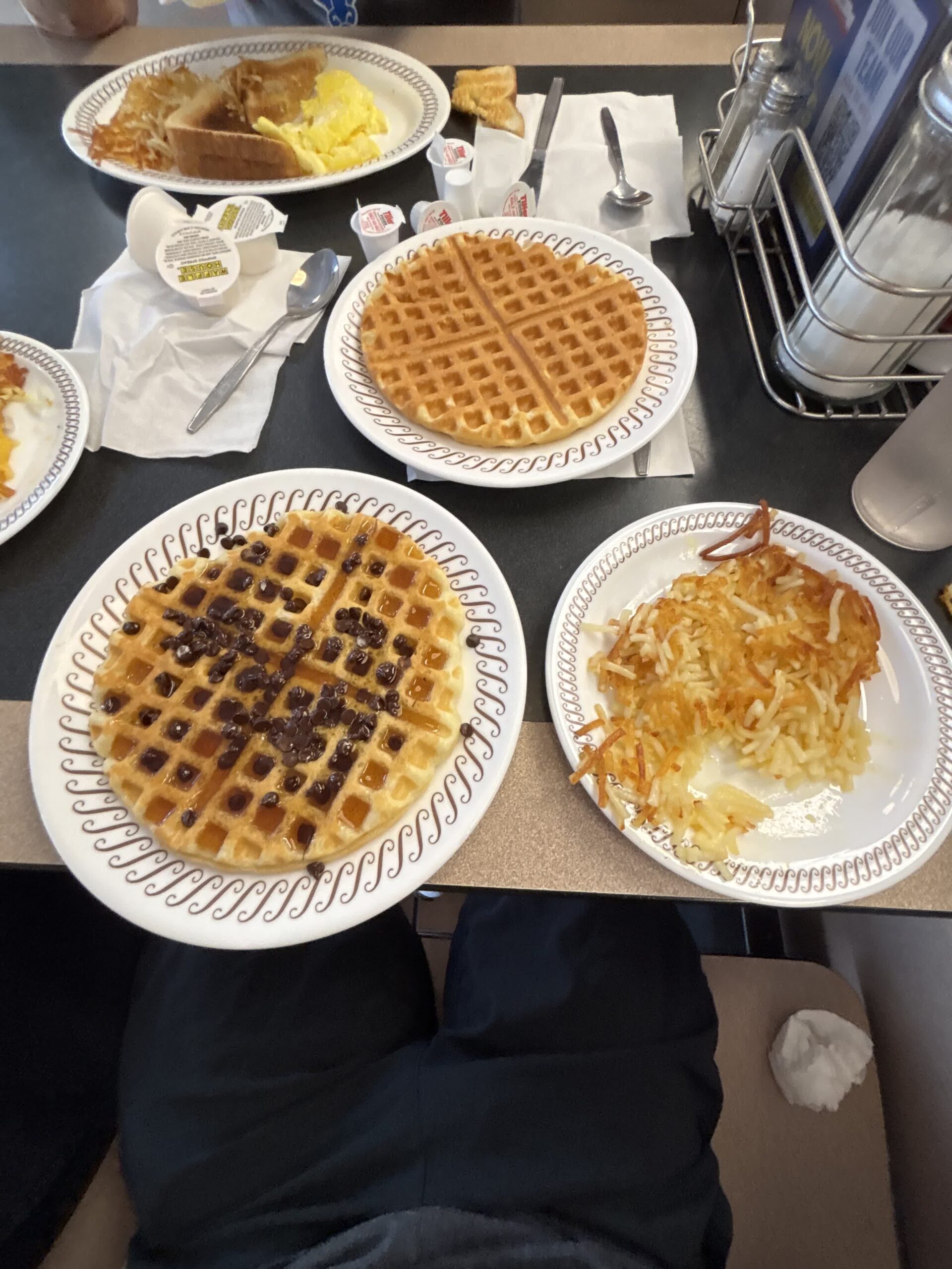 Breakfast plates at Waffle House