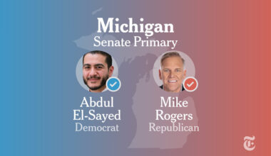 Michigan U.S. Senate Primary 2026 Live Election Results: El-Sayed vs. Stevens