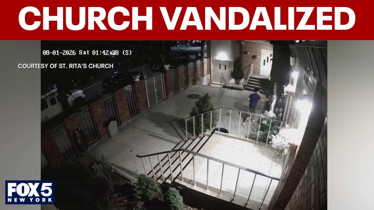 NYPD: Church vandal caught on video smashing Mother Mary statue