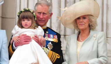 Kate Middleton's bridesmaid, 18, looks unrecognisable as she towers over grandmother Queen Camilla
