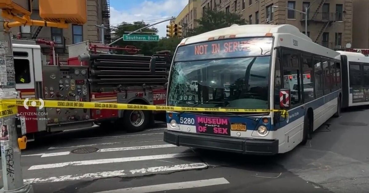 19 treated after FDNY truck, MTA bus collide in the Bronx