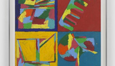 Wyatt Kahn, My Things, 2018. Oil pastel on paper, 24 × 18 inches. Courtesy the artist and Rodder. Photo: Genevieve Hanson.
