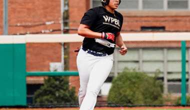NYC and NJ players celebrate the beginning of the Women's Pro Baseball League