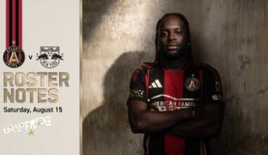 Starting XI and roster notes: Tristan Muyumba to make 100th apperaance with 5-Stripes against Red Bull New York