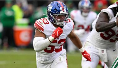Giants waive a former starting linebacker in Darius Muasau