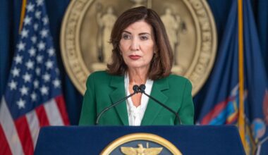Gov. Kathy Hochul rejected the proposed renaming of Lake Ontario, saying, “New York won’t be calling it that.” (Darren McGee/ Office of Governor Kathy Hochul)