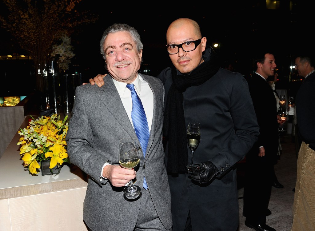 GQ Magazine food critic Alan Richman and Chef Cesar Ramirez attend the GQ celebration of Lincoln, the best new restaurant of the year.