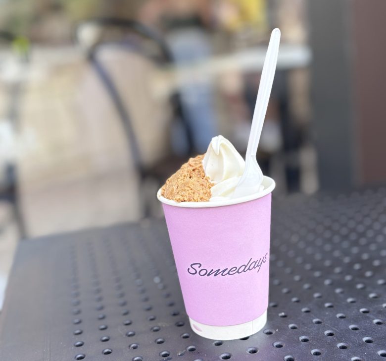 greek frozen yogurt at somedays bakery in Montclair