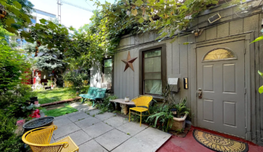gray one-story cottage