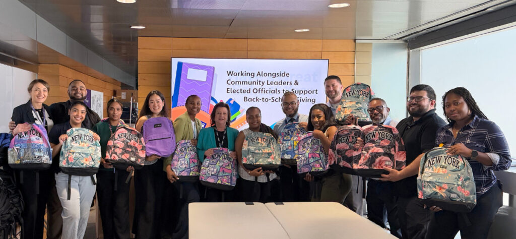 Fraport and JetBlue Partner to Supply 2,000+ Backpacks to Queens and Nassau County Students New York Airport group photo 2 Metropolitan Airport News