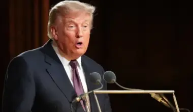 Donald Trump Gets 10ft Tall ‘Iran War Participation Trophy’ in Manhattan