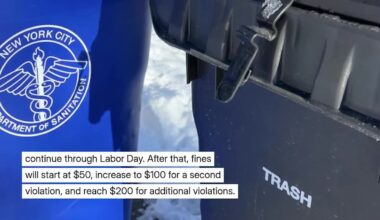 NYC Will Soon Start Issuing Fines For Not Having Required Trash Bin: Here's When