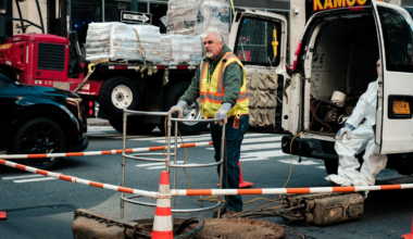 Mystery trio in headlamps and overalls emerges from Manhattan manhole, prompting NYPD probe