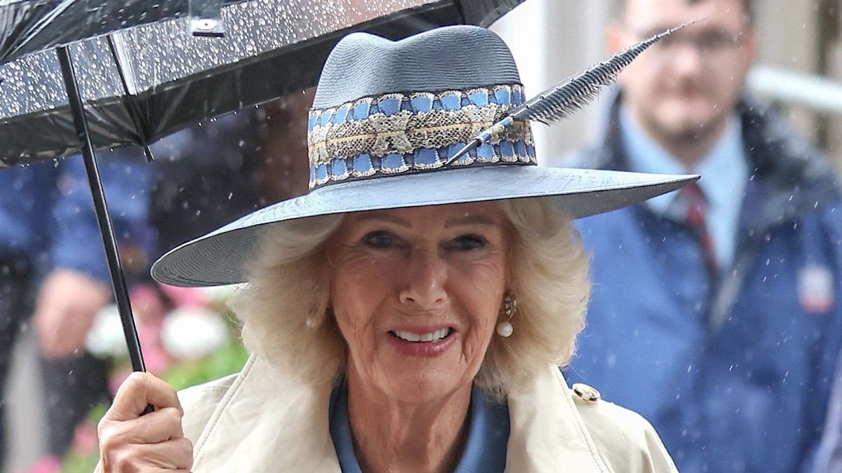 Queen Camilla breaks cover for rainy outing after shock King Charles update