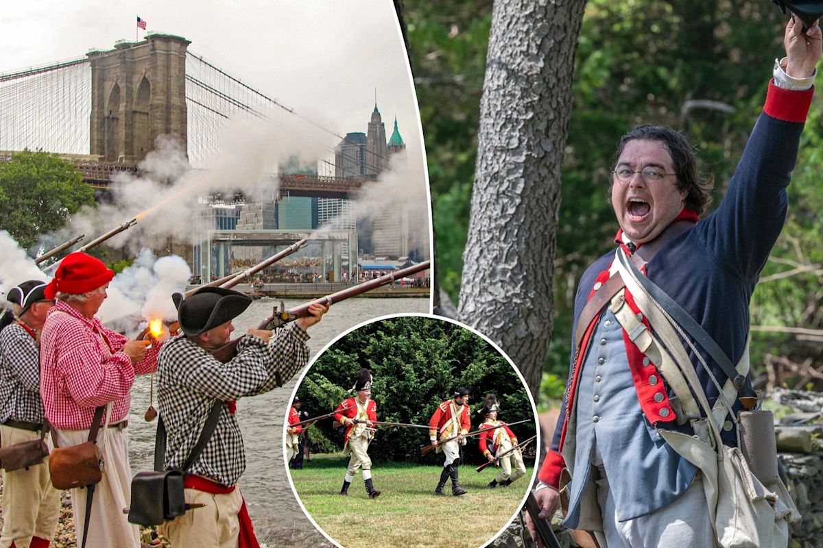 The Battle of Brooklyn is back! Rev War re-enactors swarm NYC streets for 250th anniversary: ‘My musket is the joy of my life’