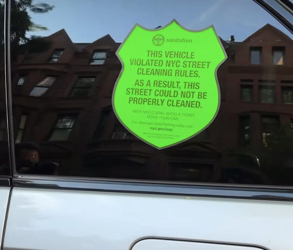 New York City Is Once Again Publicly Shaming Parking Scofflaws with Giant Window Stickers
