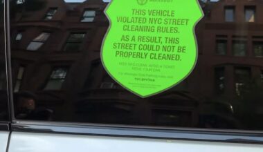 New York City Is Once Again Publicly Shaming Parking Scofflaws with Giant Window Stickers