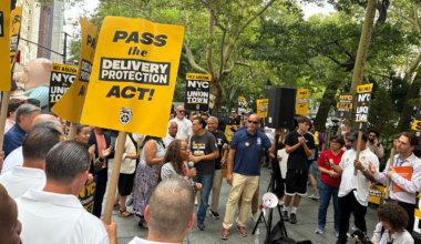 Amazon Workers Rally at NYC City Hall as Delivery Bill Gains Momentum