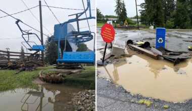 After severe flood damage, a family-run New York ski area pushes to reopen by mid-December