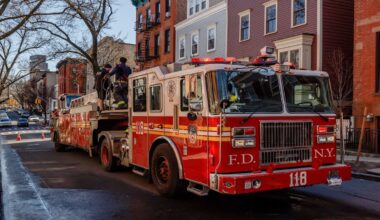 Video shows FDNY trucks trapped in New York backups as drivers enter bike lane