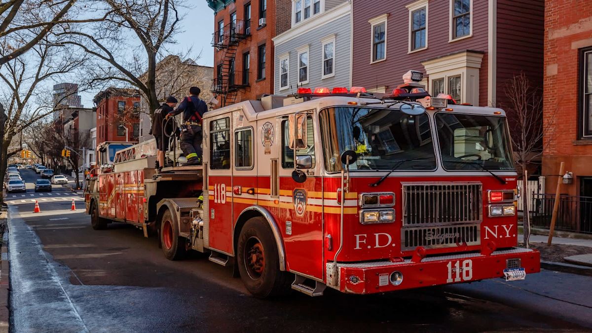 Video shows FDNY trucks trapped in New York backups as drivers enter bike lane