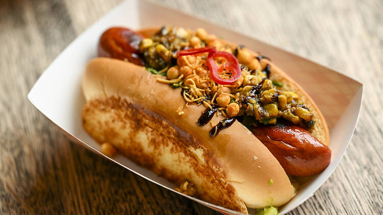 This NYC summertime pop-up is selling paratha and chow-chow-topped hot dogs