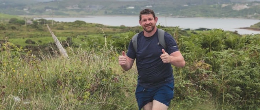 Man once told he wouldn’t walk begins trek from NYC to California