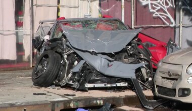 3 hurt after speeding car causes chain-reaction crash in Inwood, police say
