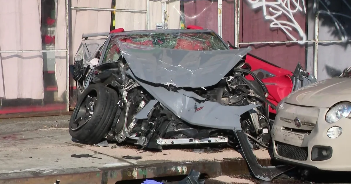 3 hurt after speeding car causes chain-reaction crash in Inwood, police say