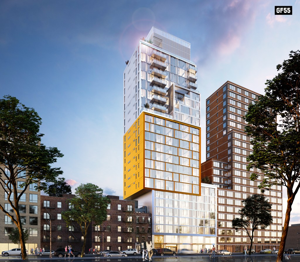 A rendering of the original proposed development at the Kips Bay site.