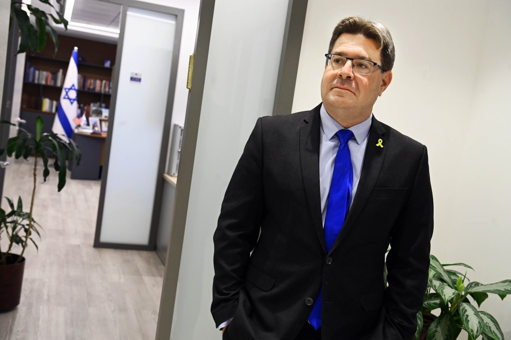 Ofir Akunis, the new Israeli Consul General, in his Midtown Manhattan office.