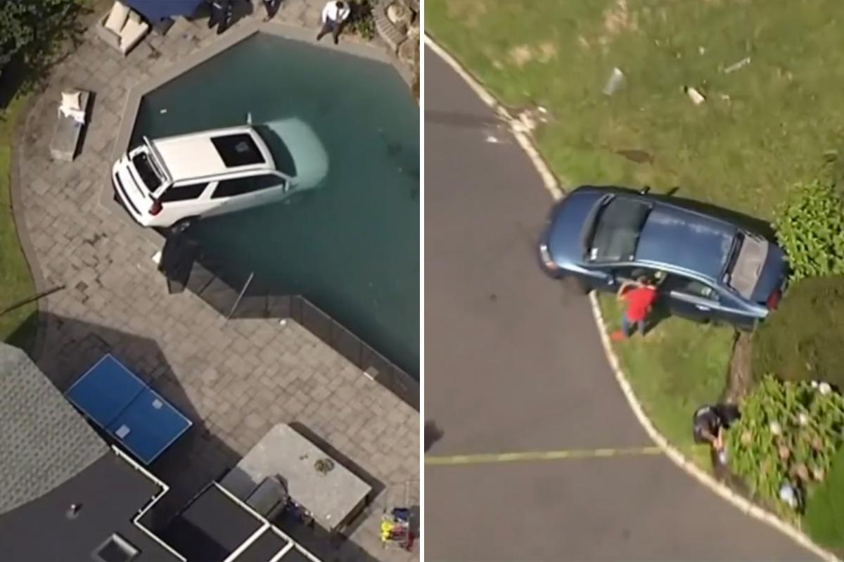 Woman dies after plunging SUV Long Island swimming pool