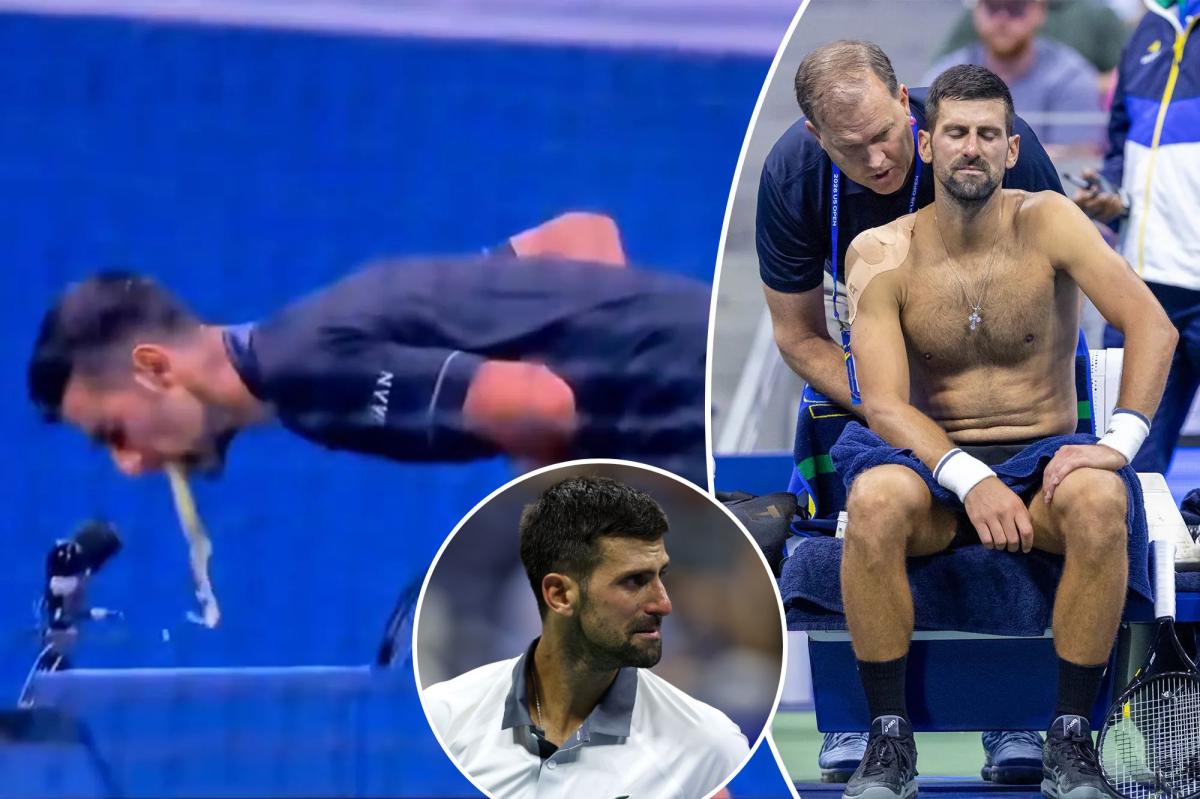Visibly ill Novak Djokovic upset by Mariano Navone in first round at US Open