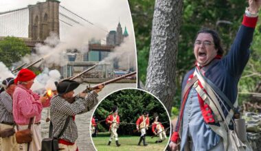 NYC re-enactors to take up arms to 'fight' the fateful Battle of Brooklyn