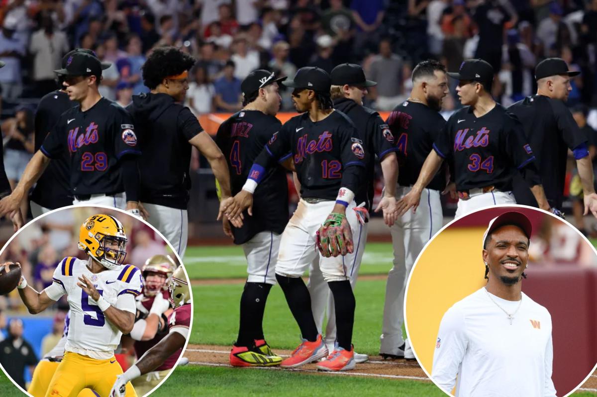Mets throw shade at Commanders' Jayden Daniels over LSU controversy