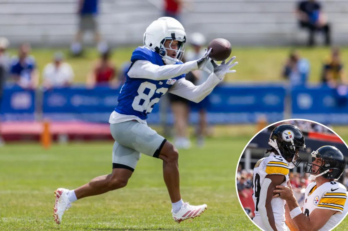Calvin Austin III using lessons from Aaron Rodgers to play his way off Giants' bubble