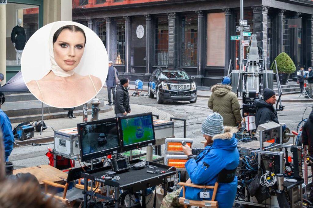 nyc film set and julia fox