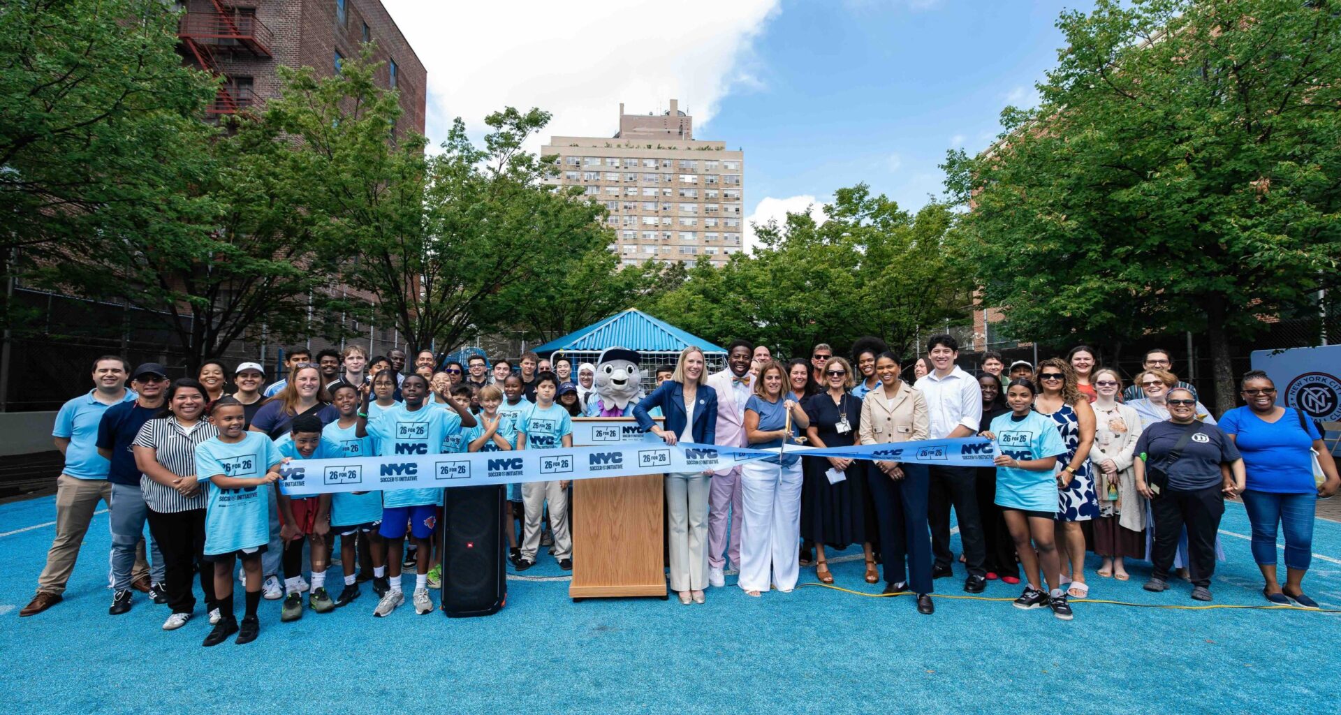 PITCHING IN AGAIN: New York City Soccer Initiative opens Brooklyn mini-pitch