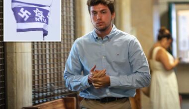 First look at NYU student accused of raising swastika flag at campus site dedicated to Jewish donor