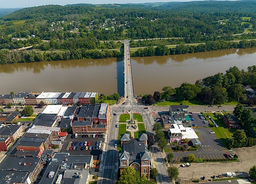Overlooking Owego, New York.