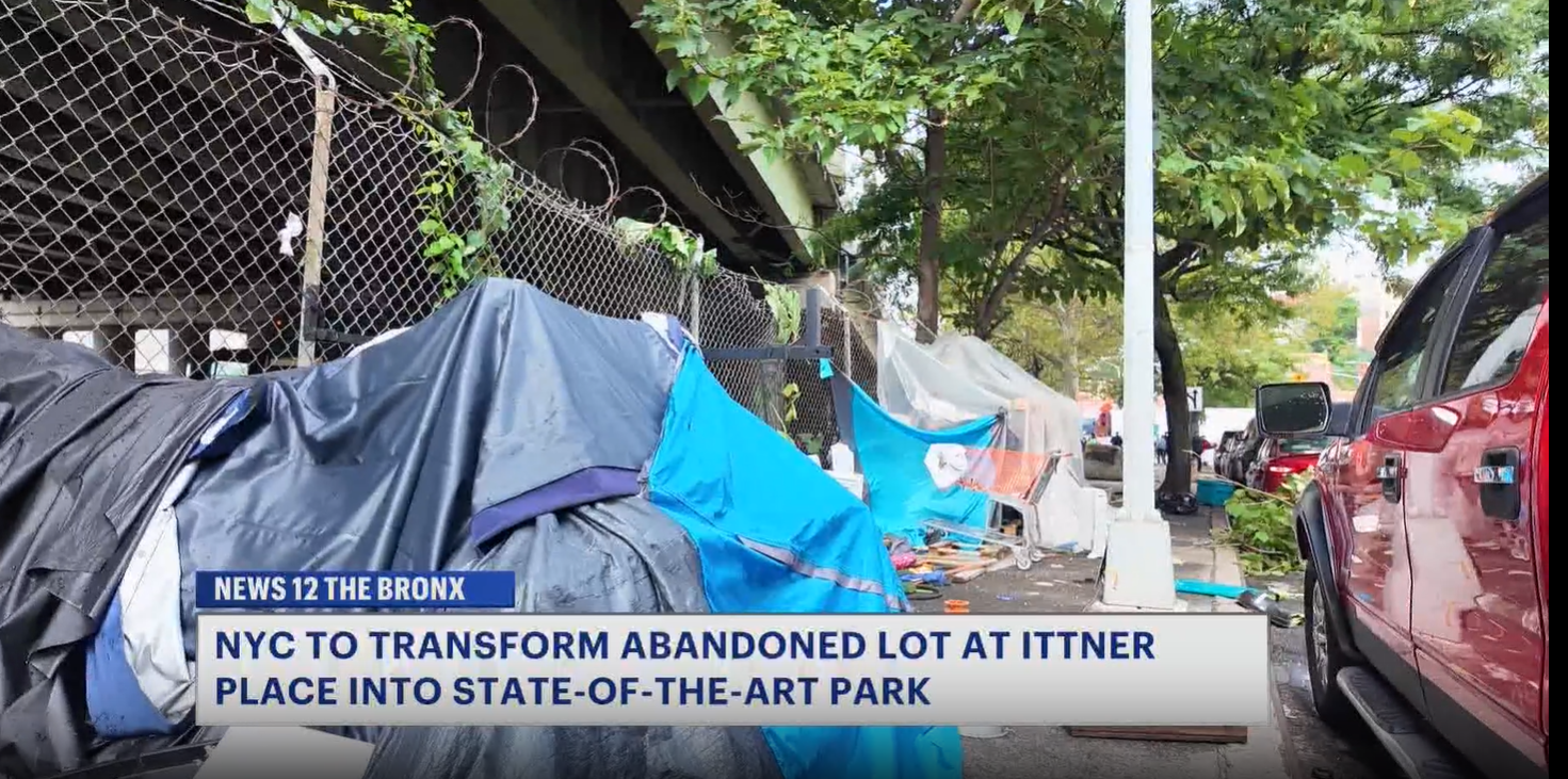 News 12 | Bronx | Ittner Place Receives Multi Million Investment To Be Turned Into New Park