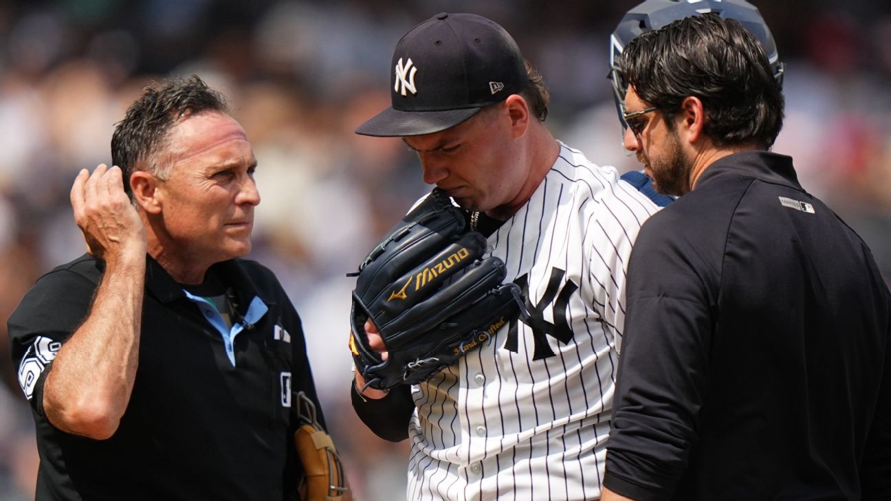 New York Yankees starter Ryan Weathers exits in 4th inning