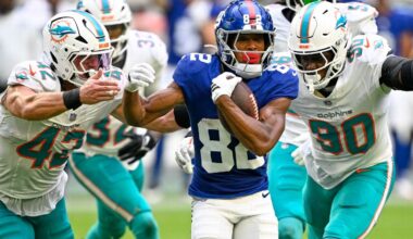 New York Giants WR Calvin Austin carted off practice field