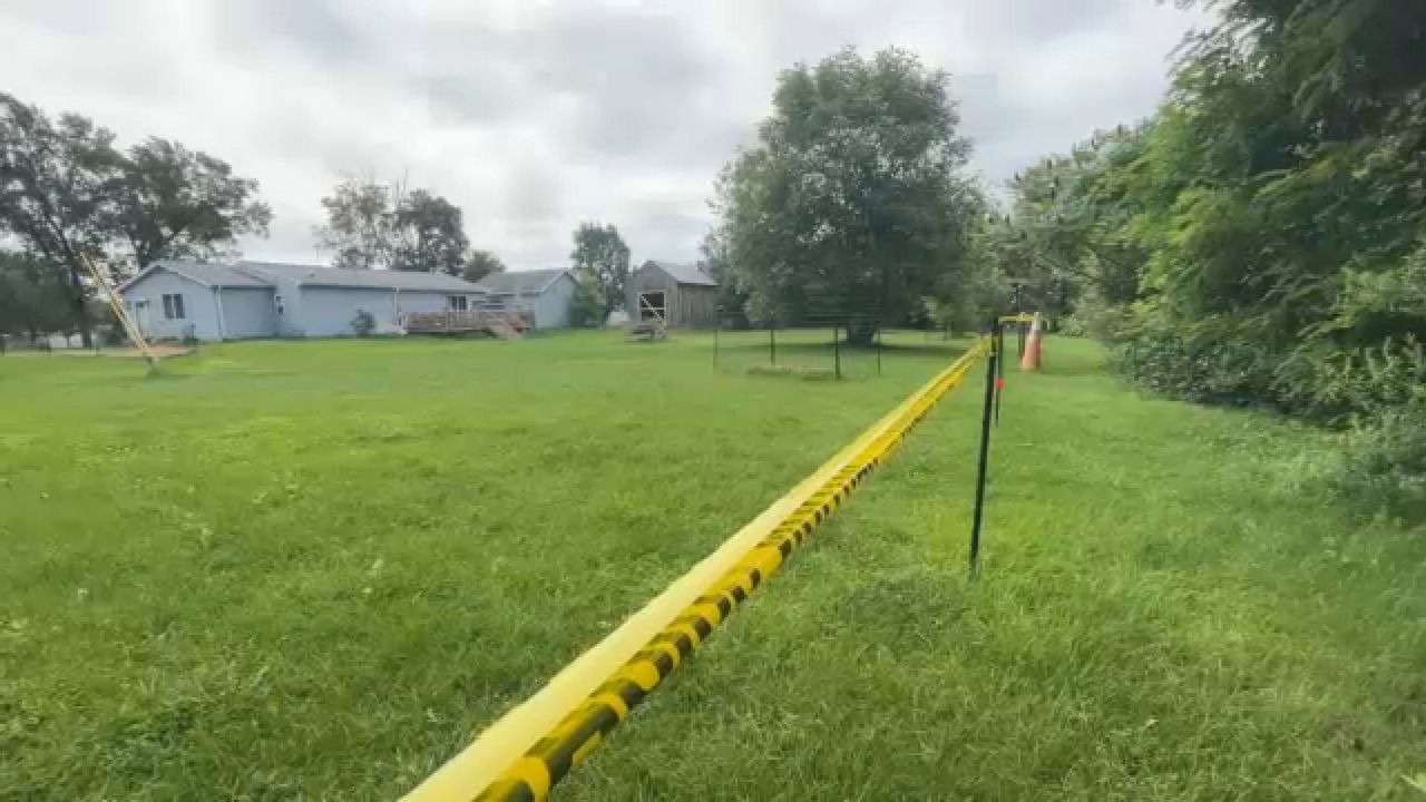 radioactive search in a lawn