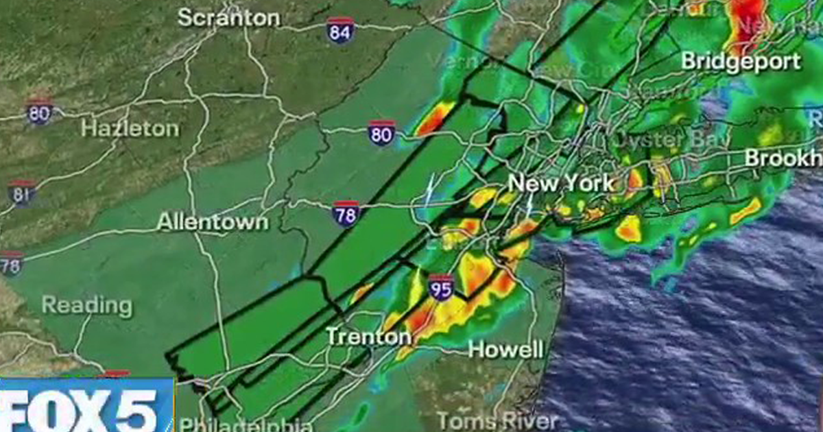 Heavy rain triggers flash flood warnings in NYC area