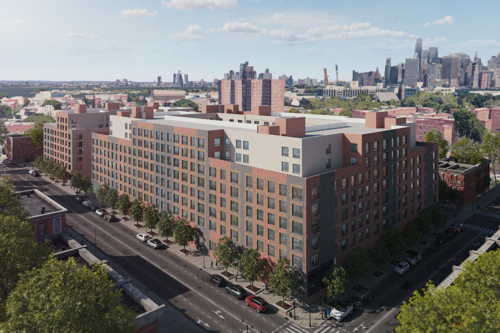 red hook - rendering of a multi-story building