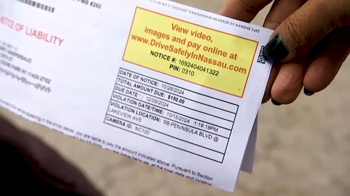 Red light ticket refunds coming to drivers in Suffolk County – NBC New York
