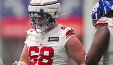 NY Giants roster moves: Defensive tackle waived last month is back with team