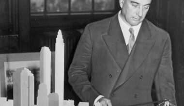 black and white photo of Robert Moses