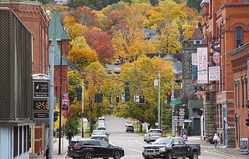 Downtown Corning, New York.